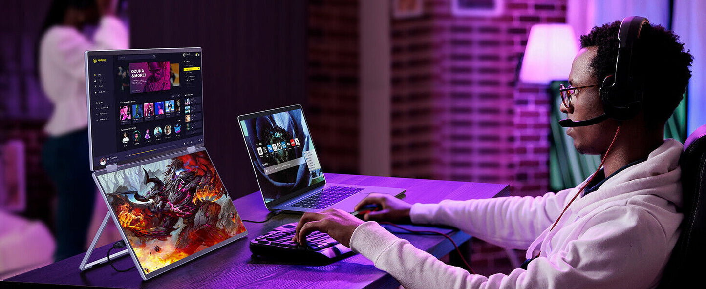 15.6" 1920 X 1080 LCD Computer Monitor, Gray