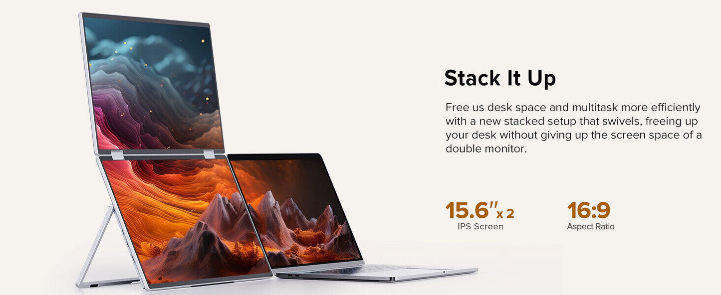 15.6" 1920 X 1080 LCD Computer Monitor, Gray