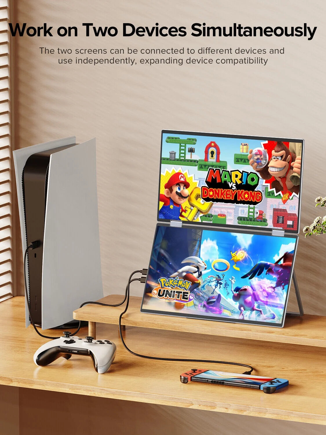 15.6" 1920 X 1080 LCD Computer Monitor, Gray