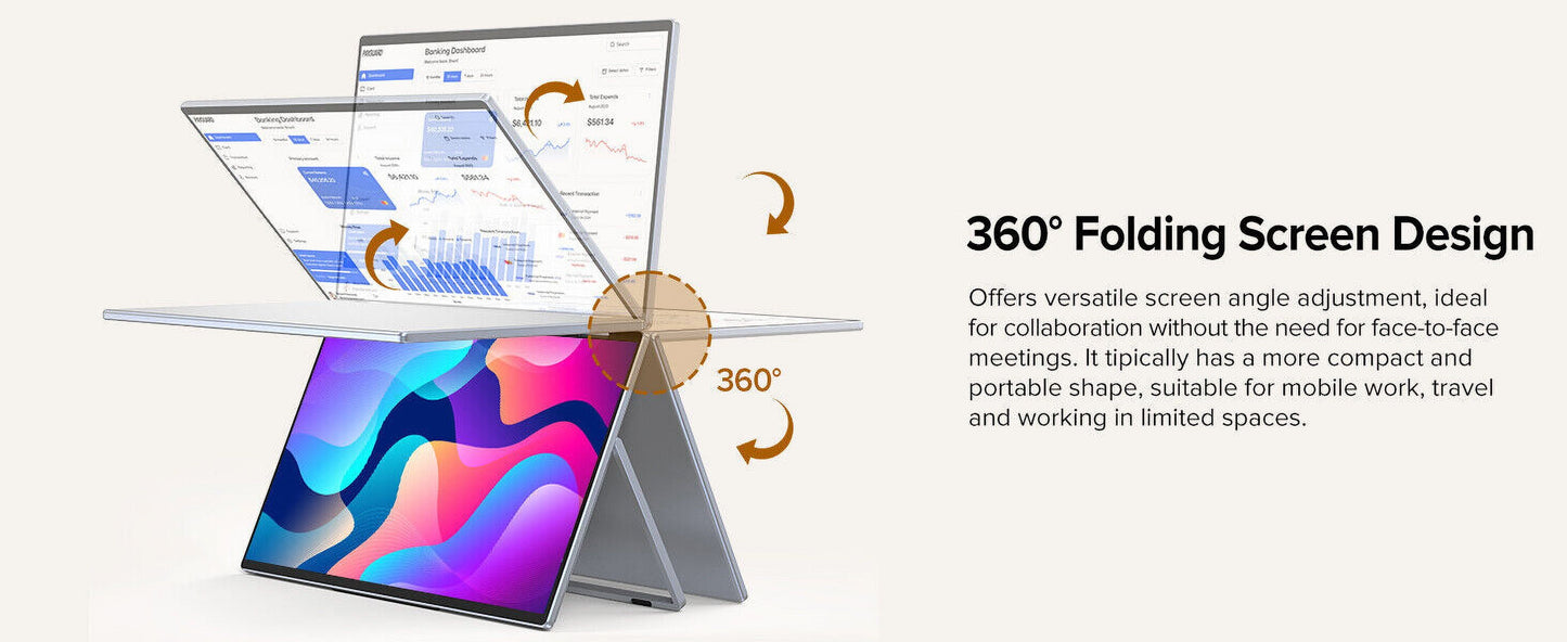 15.6" 1920 X 1080 LCD Computer Monitor, Gray