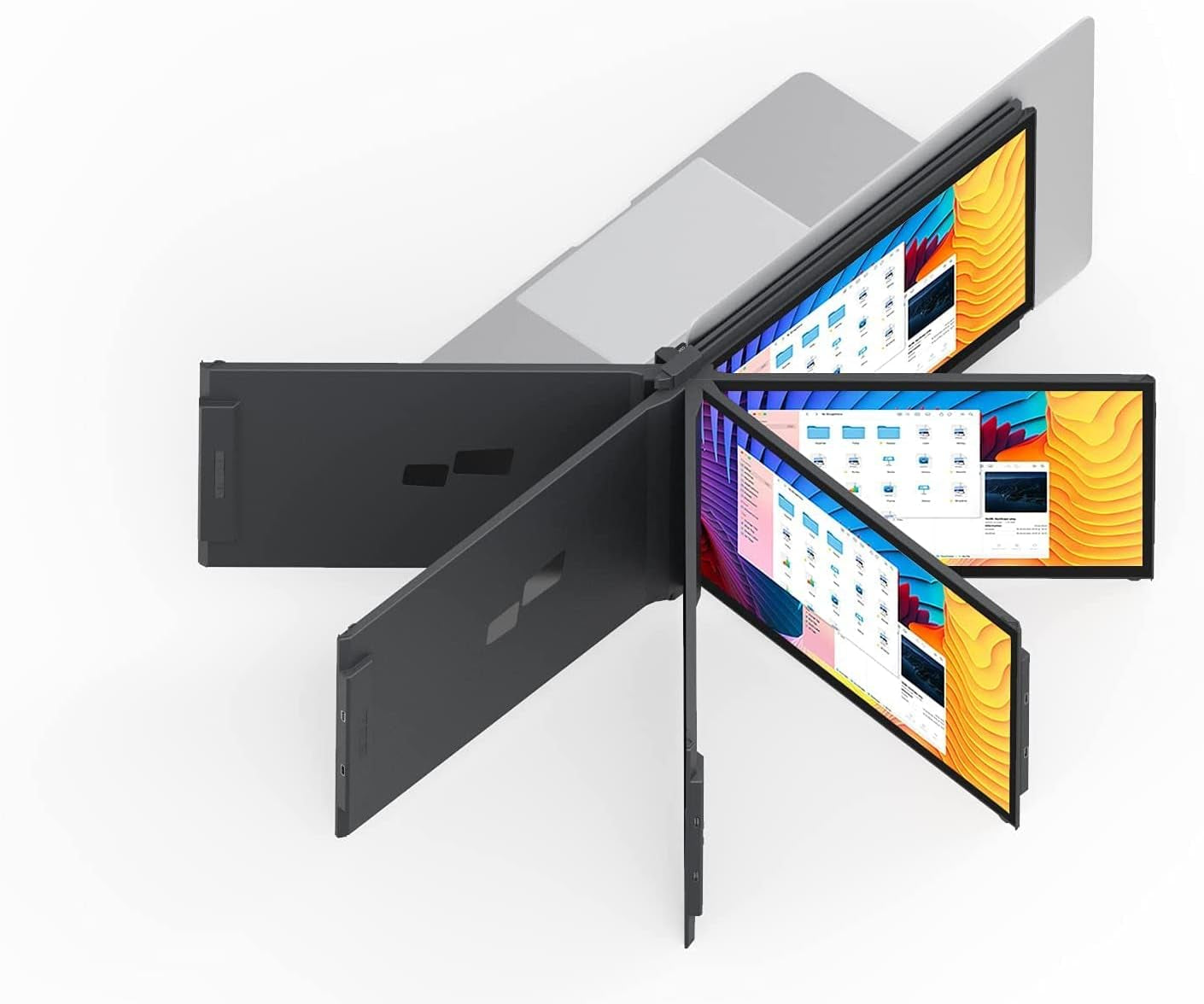 Duex plus Portable Monitor for Laptops, USB C/USB a Plug and Play 13.3In FHD 1080P Laptop Screen Extender