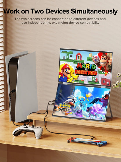 15.6" 1920 X 1080 LCD Computer Monitor, Gray