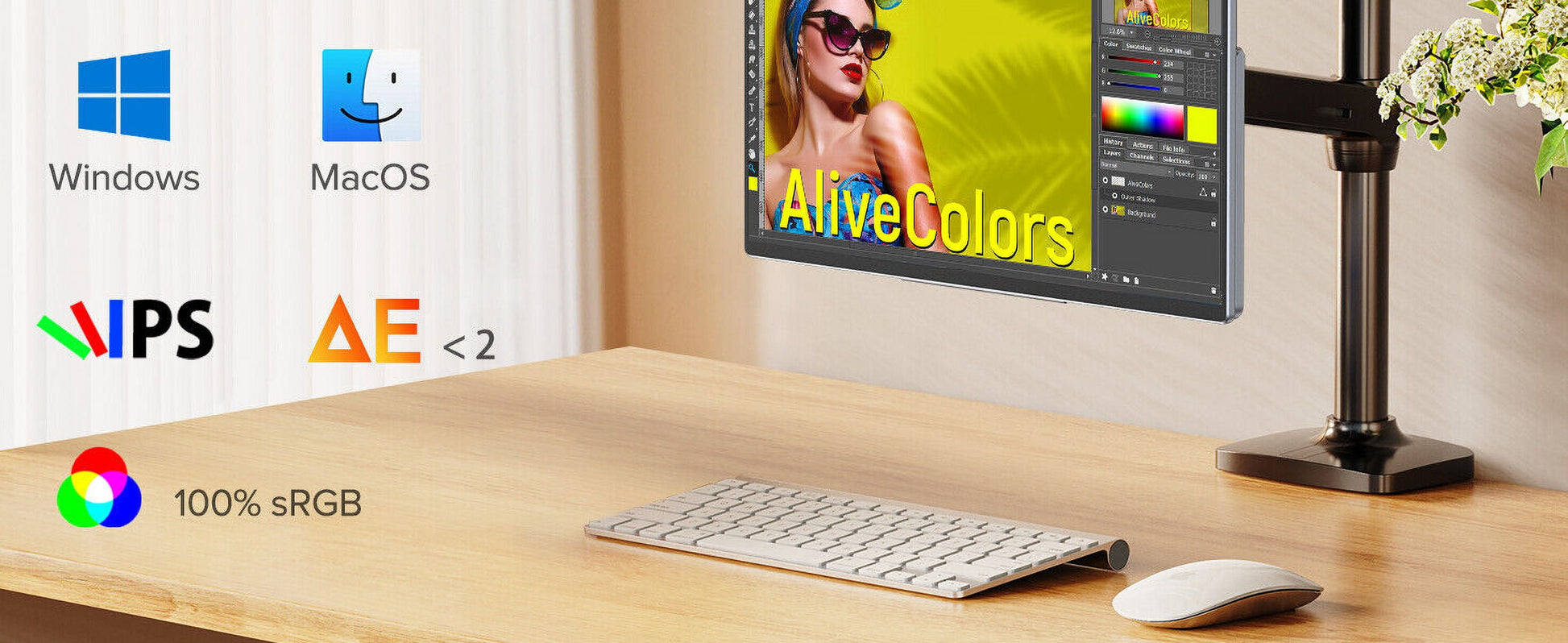 15.6" 1920 X 1080 LCD Computer Monitor, Gray