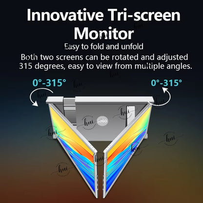2024 New FOPO 14 Inch 1080P Dual Bulk Lcd Monitors Usb C and Hd Port Laptop Screen Extender Triple Portable Monitor